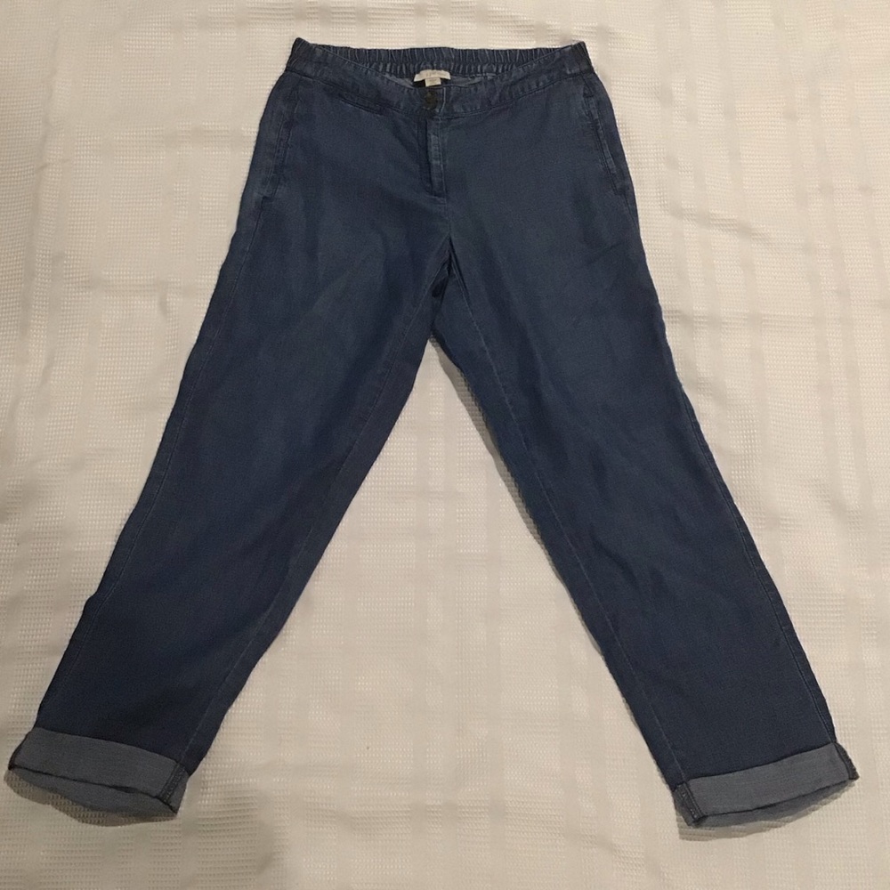 J. Jill elastic band cuffed jeans